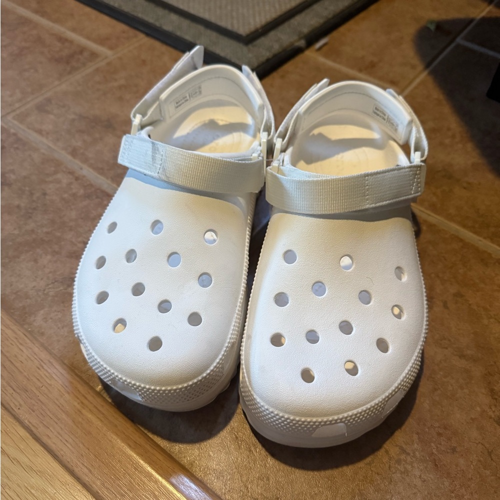 Women’s White Platform Crocs